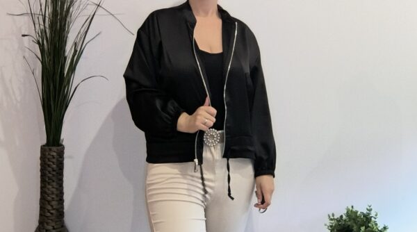 Bomber Violeta Negra