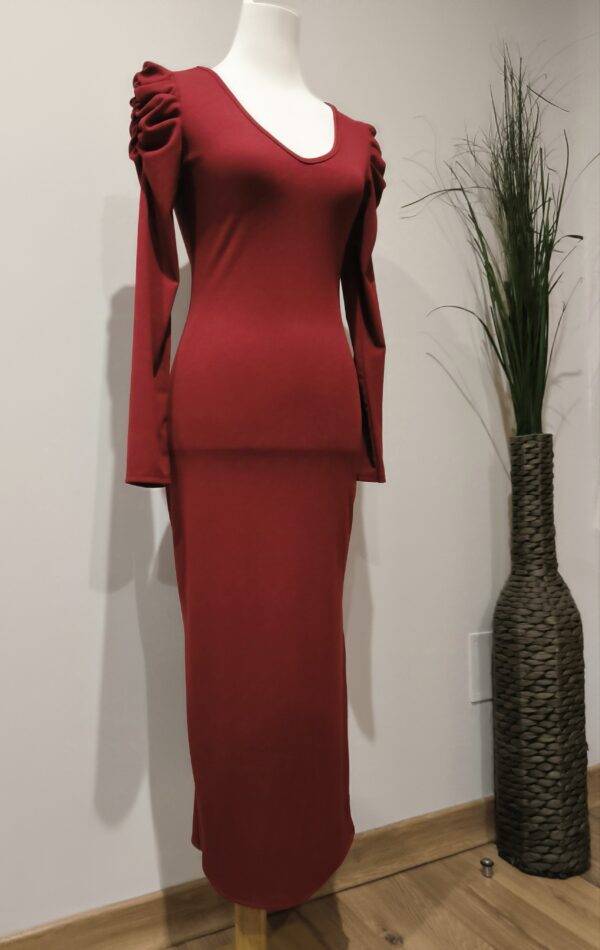 Vestido Alma Burdeos