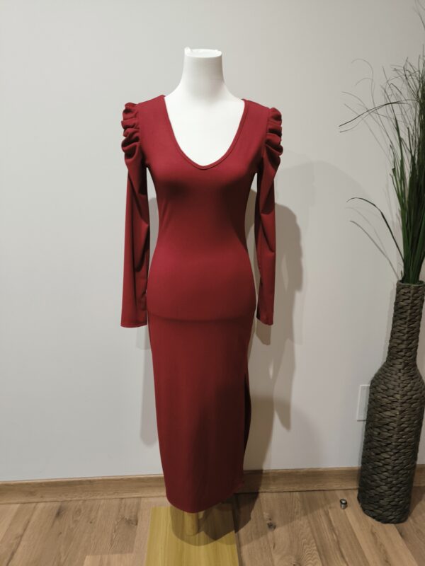 Vestido Alma Burdeos - Imagen 3