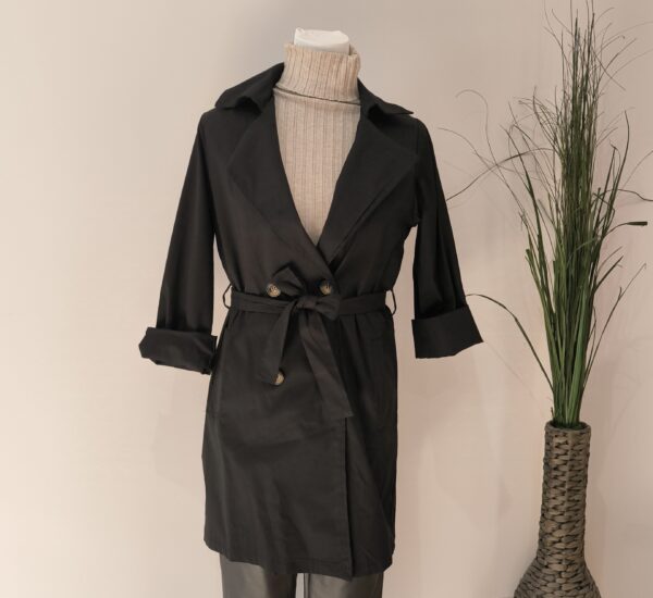 Trench Leila Negro - Imagen 2